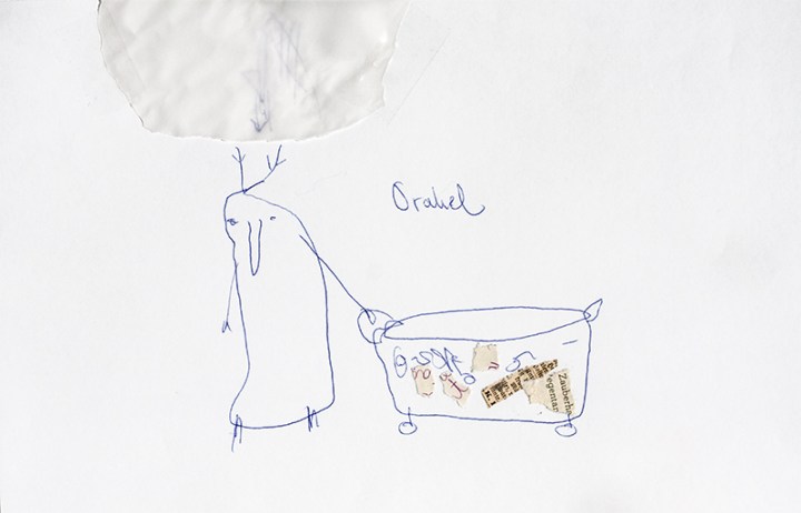 Orakelschrat mit Antworten